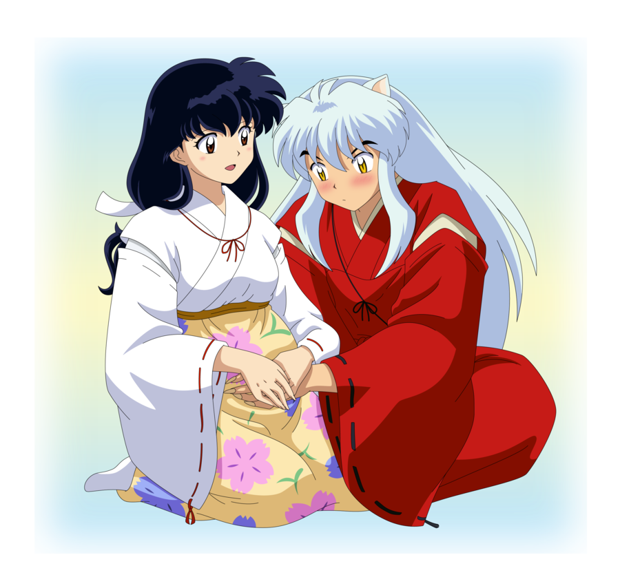 Inuyasha Clipart Tumblr Transparent - Inuyasha X Kagome - Png Download ...