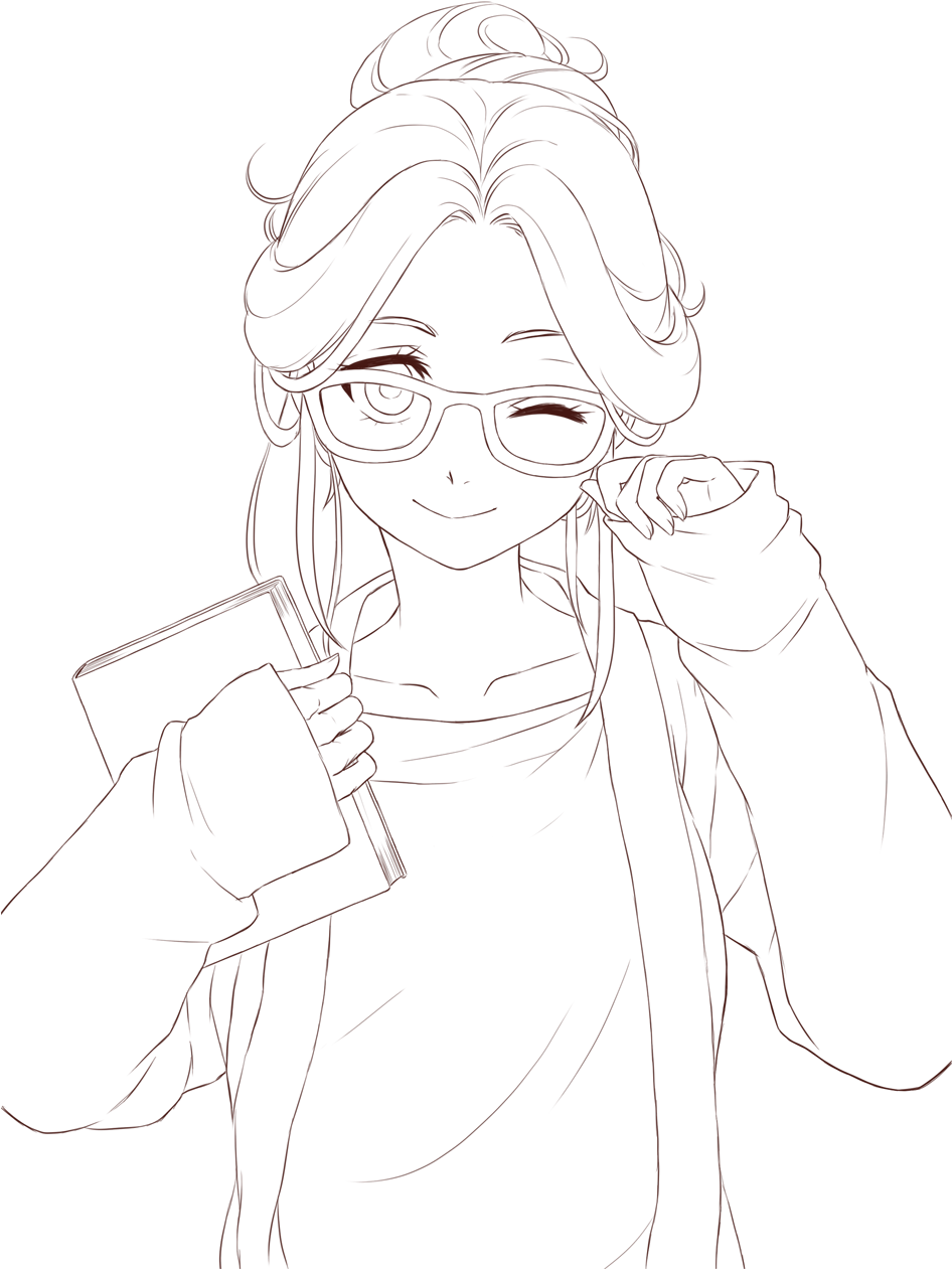 "anime Line Art Clipart - Female Anime References Drawing - Png Download (945x1336), Png Download