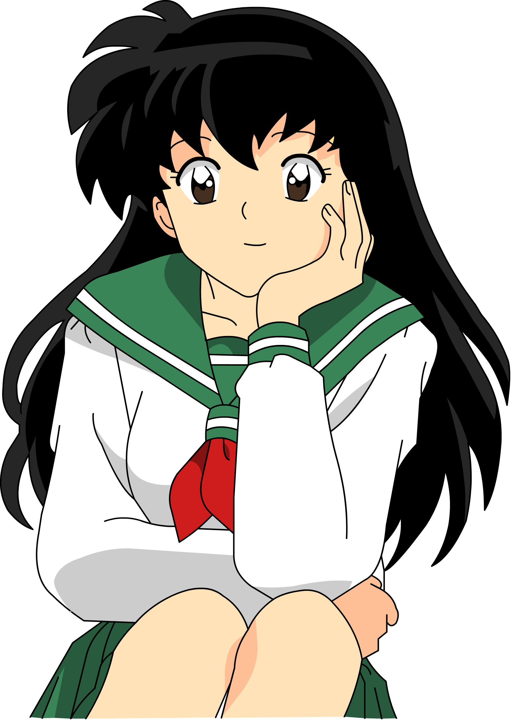 Inuyasha Clipart Tumblr Transparent - Kagome Higurashi Png - Large Size ...