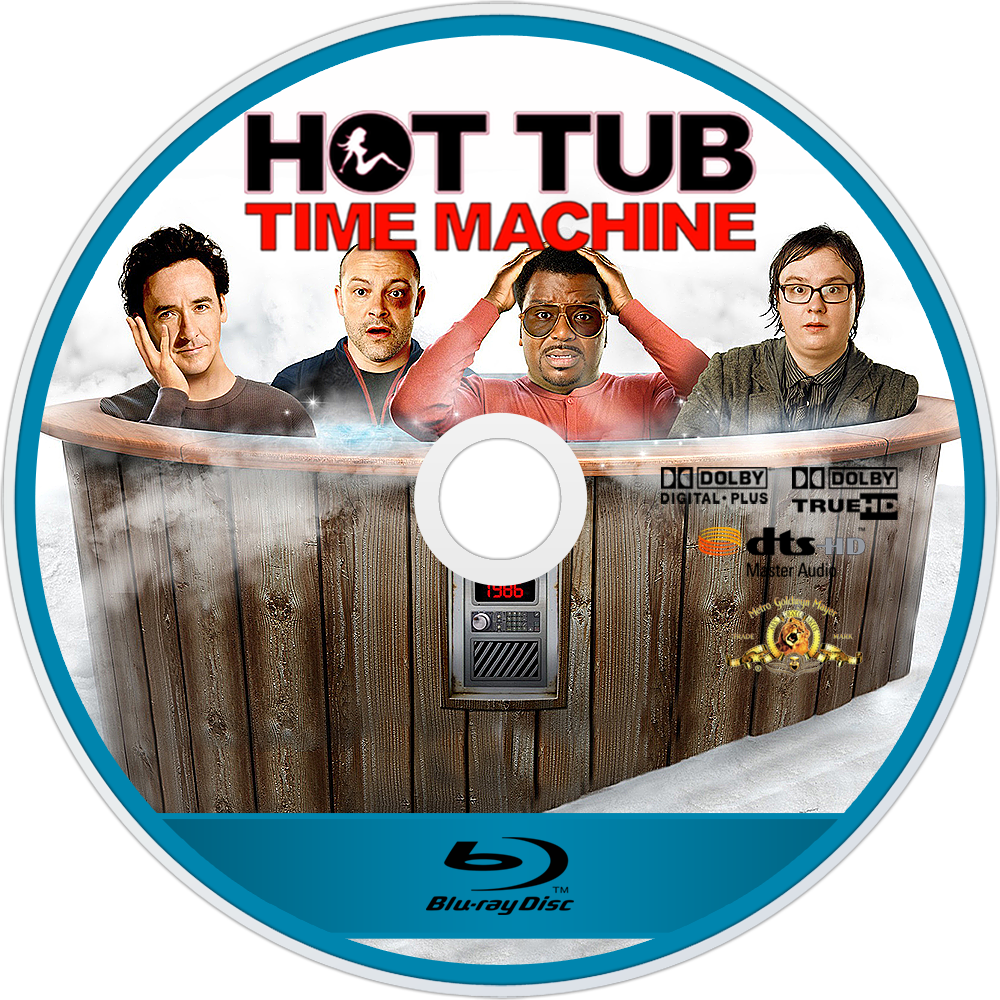 Hot Tub Time Machine Bluray Disc Image - Hot Tub Time Machine Joke Clipart (1000x1000), Png Download