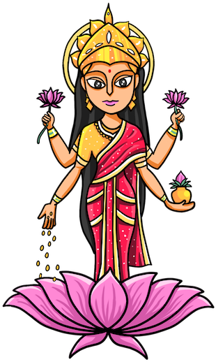 May Ganesha, Remove All Obstacles From Your Life, May - Lakshmi Sticker Clipart (600x600), Png Download