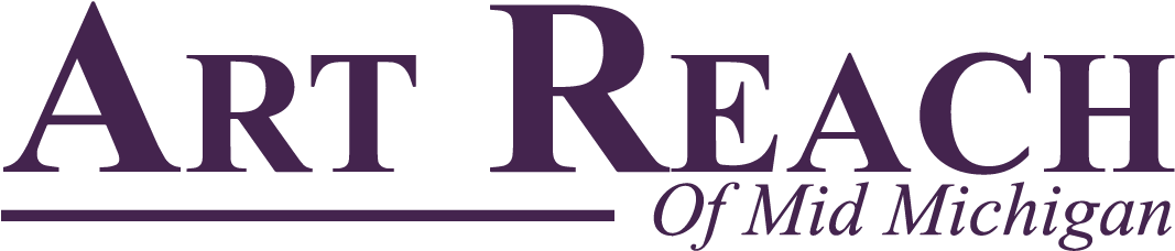 Art Reach Logo Purple - Art Reach Of Mid Michigan Clipart (1224x332), Png Download