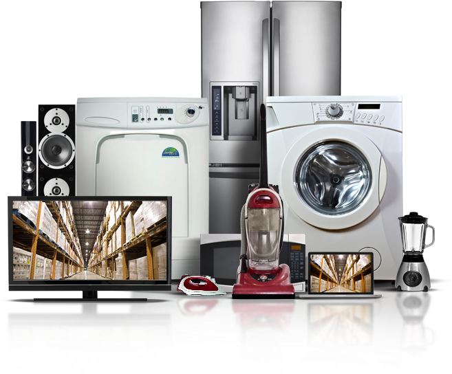 Dominion Warehousing & Distribution - Home Appliances Png Clipart (874x568), Png Download