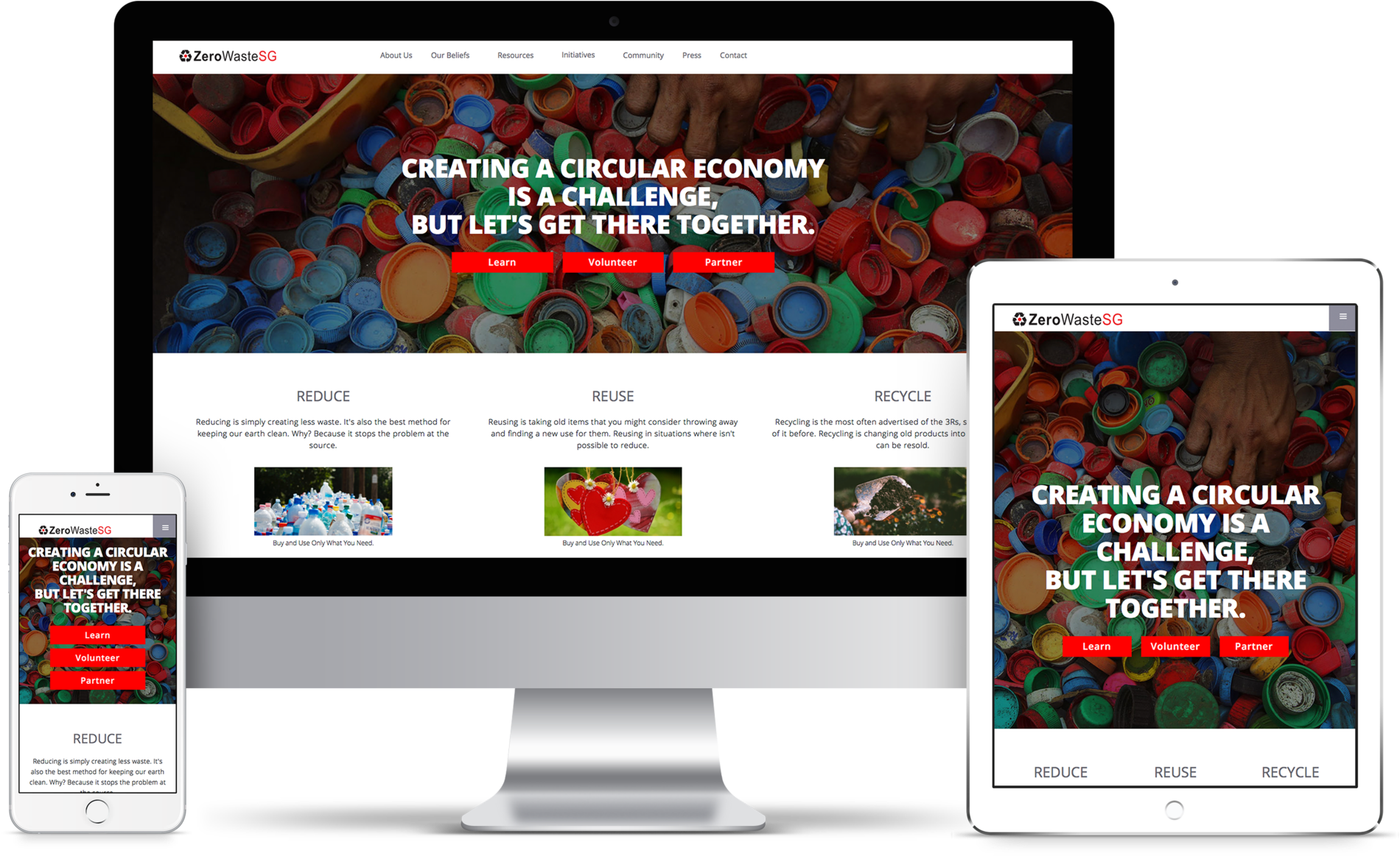 Redesigned Website Zero Waste Sg - Lasooh Clipart (2000x1250), Png Download