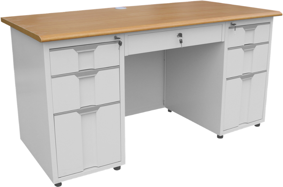 Durable Modern Metal Computer Desk Low Price Office - Desk Clipart (1000x1000), Png Download