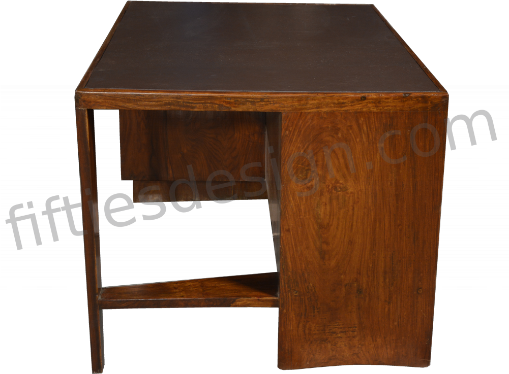 Pierre Jeanneret Office Table - End Table Clipart (1000x894), Png Download