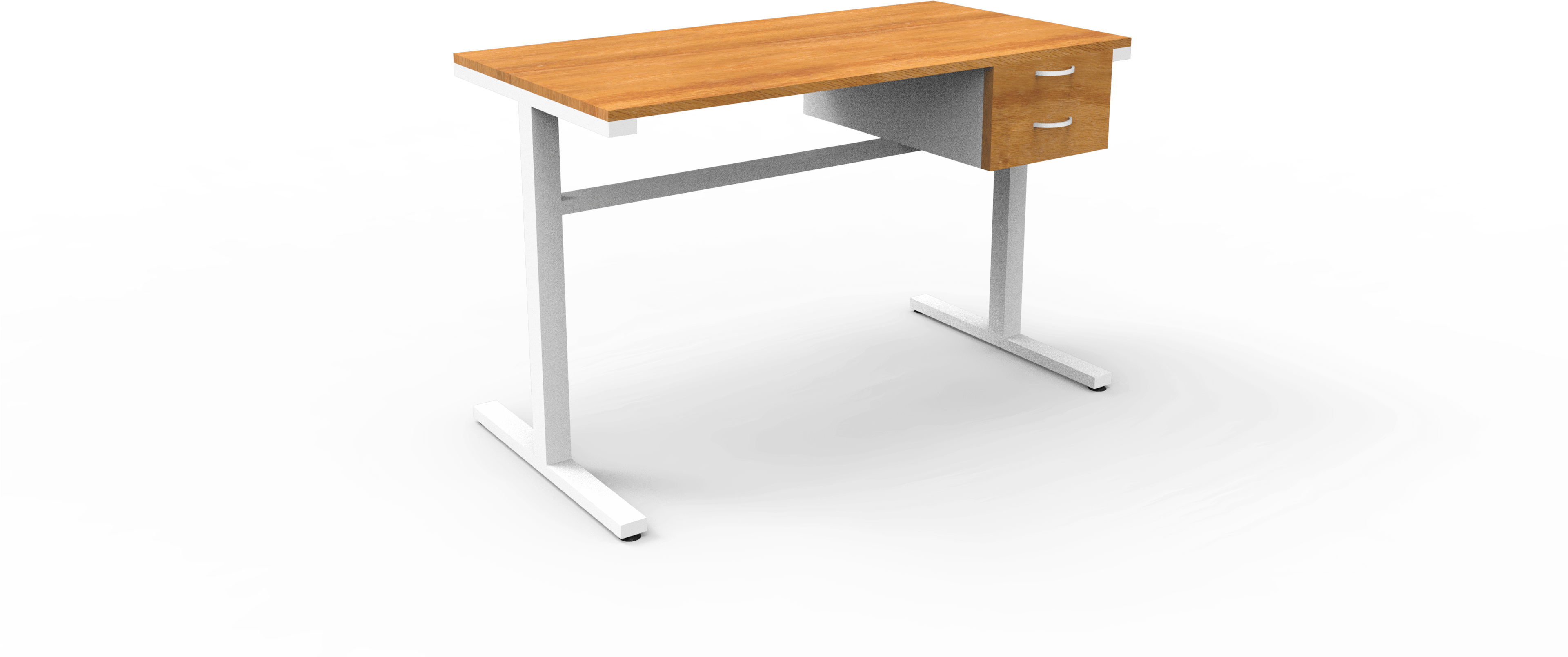 Mosey Single Desk With Drawers - End Table Clipart (3840x2393), Png Download