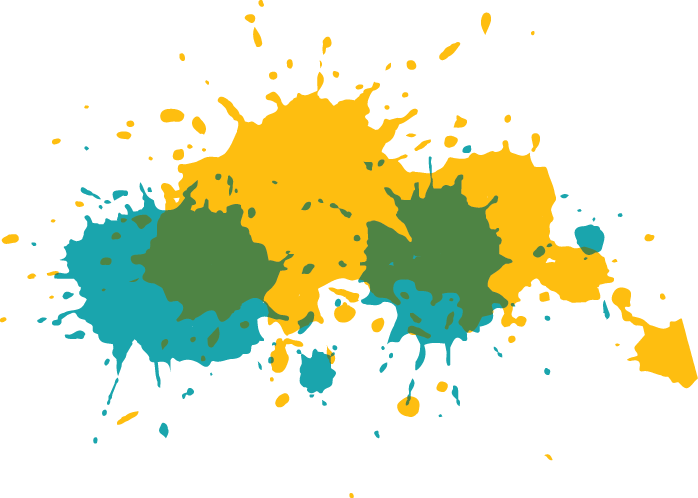 Yellow Green Splash Brush - Pintura Derramada Clipart (698x498), Png Download