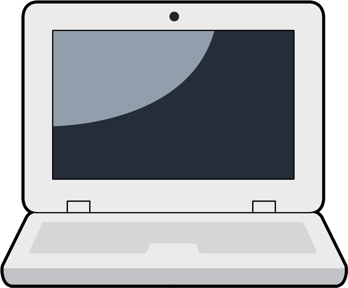 Macbook Clipart Back Laptop - Cartoon Laptop Clipart - Png Download (1600x1200), Png Download
