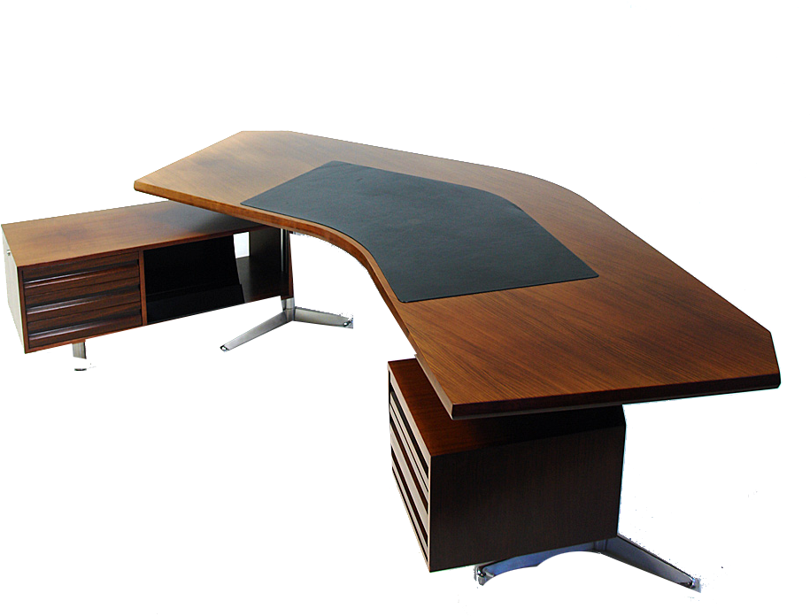 Table Desk Furniture Corner - Büyük Kare Ofis Masası Clipart (950x720), Png Download