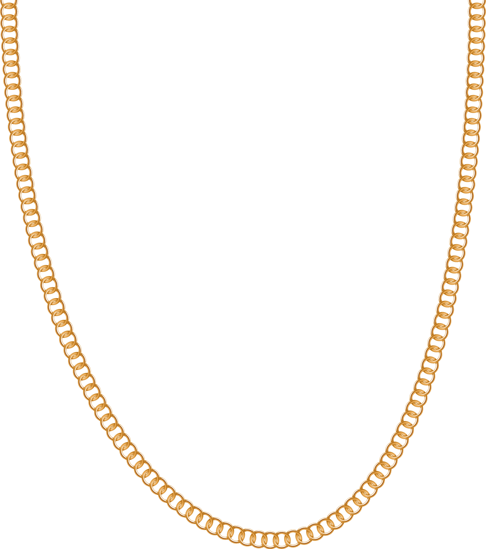 Necklace Jewellery Gold Chain Carat - Gold Chain Vector Png Clipart (1598x1803), Png Download