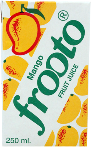 Frooto Mango Juice 250ml Frooto Mango Juice 250ml - Frooto Juice Png Clipart (550x684), Png Download