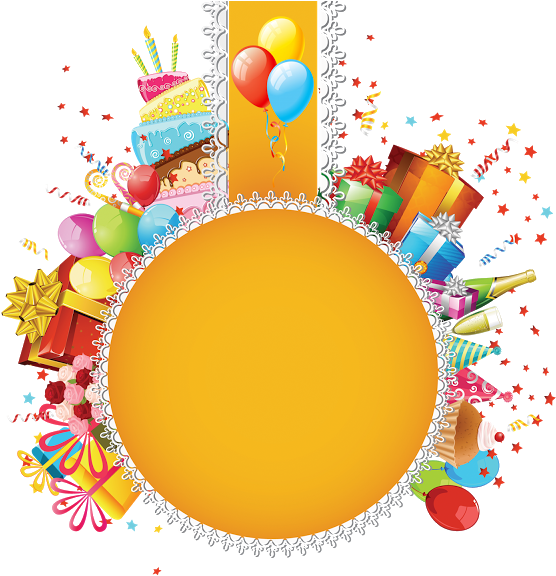 Birthday Balloon Designs Png Clipart (556x576), Png Download
