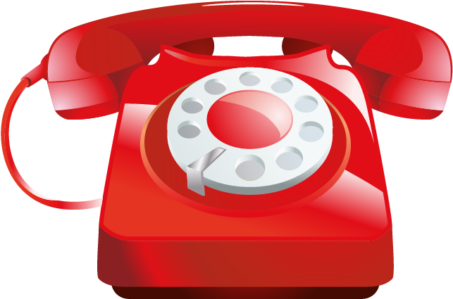Logo Telefono Rojo Png - Office Vector Clipart (696x487), Png Download