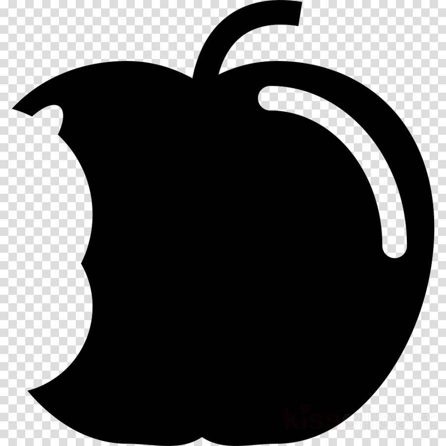 Bitten Apple Silhouette Png Clipart Apple - Clip Art Transparent Png (900x900), Png Download
