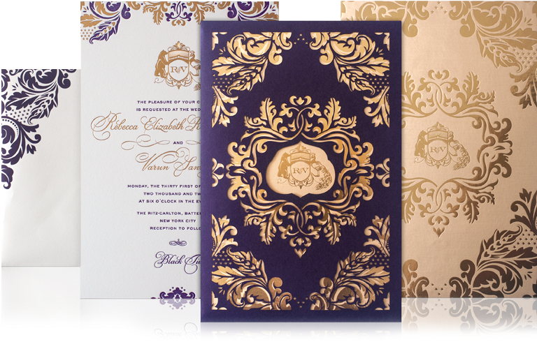 The Ultimate Luxury In Wedding Invitations From Atelier - Luxury Wedding Invitations Clipart (776x557), Png Download