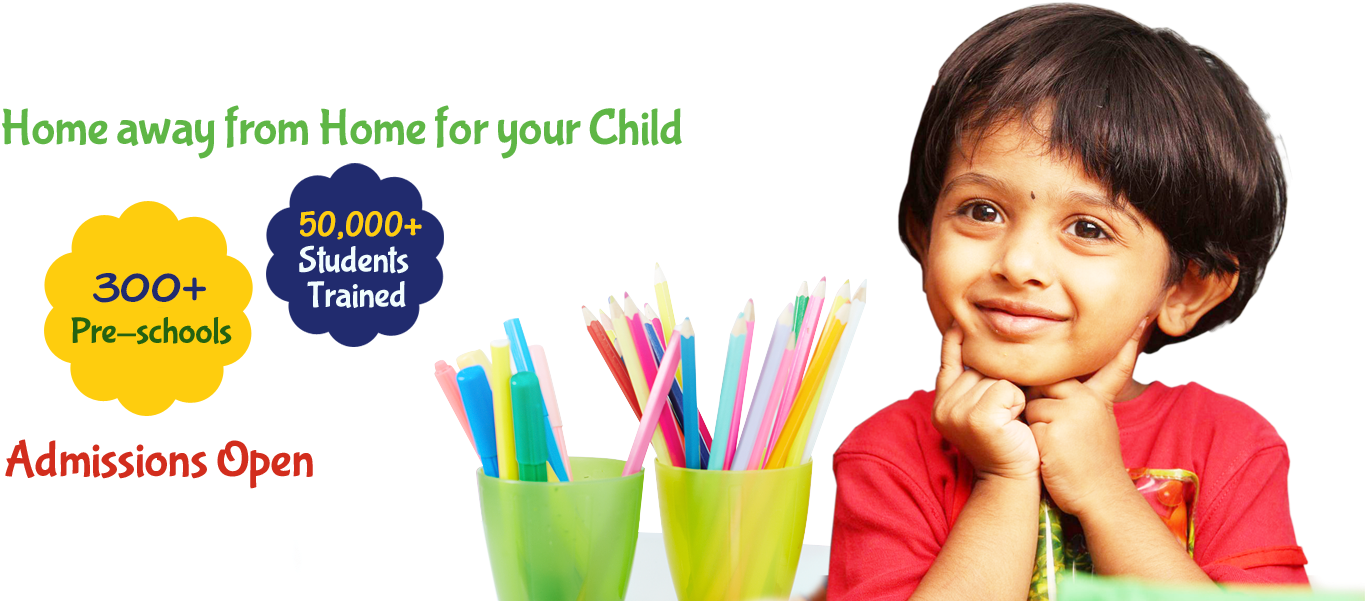 Indian Play School Kids Png - Kindergarten School Students Clipart (1383x600), Png Download