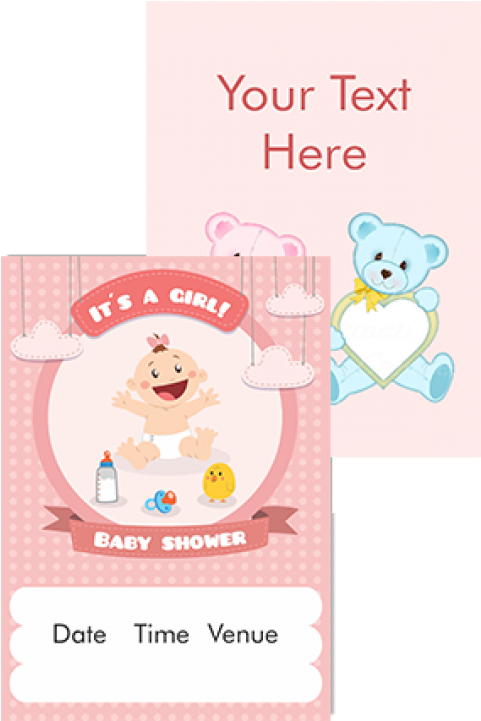 It's A Girl Namkaran Invitation Card - Infant Clipart (540x720), Png Download