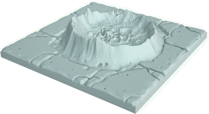 Tilescape™ Dungeons Crater Tile - Serving Tray Clipart (1024x1024), Png Download