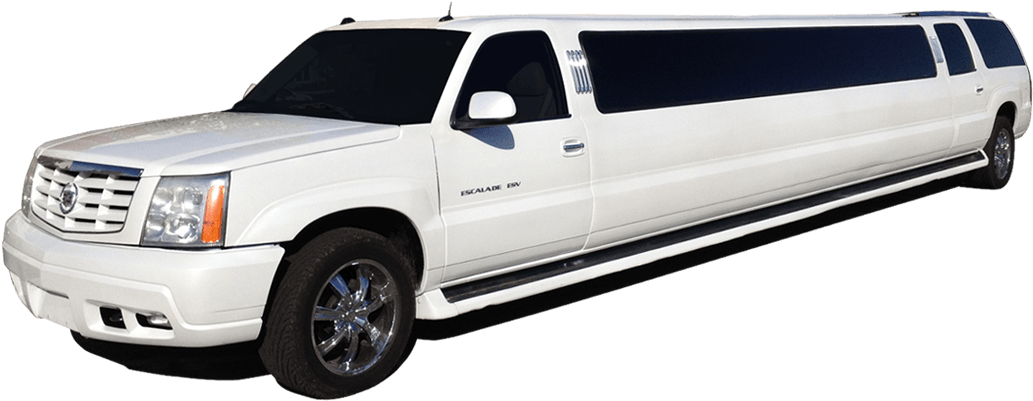 Escalade Limo - Limo Car Clipart (1086x402), Png Download