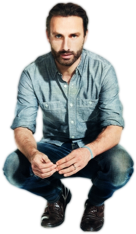 Andrew Lincoln Png - Rick The Walking Dead Sexy Clipart (630x870), Png Download