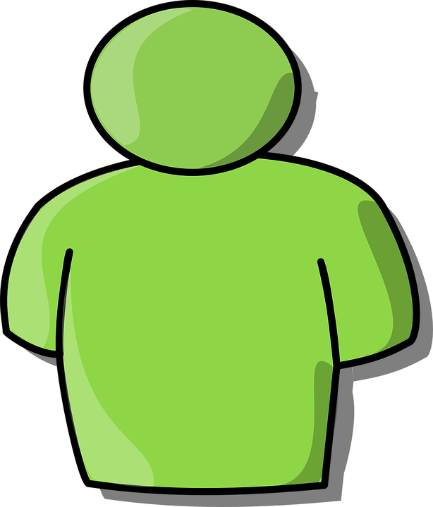 Person Symbol Icon Abstract Design Human Outline - Green Person Clipart - Png Download (614x720), Png Download