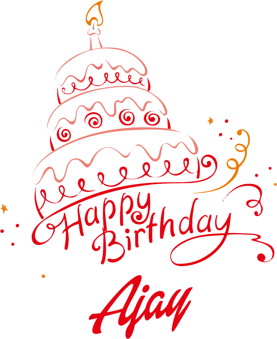 Ajay Happy Birthday Vector Cake Name Png - Happy Birthday Sultan Cake Clipart (1920x1200), Png Download