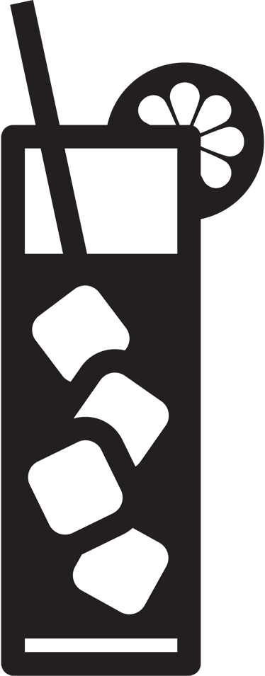 Vinilo Icono Bebida Refresco - Drinks Silhouette Clipart (374x955), Png Download