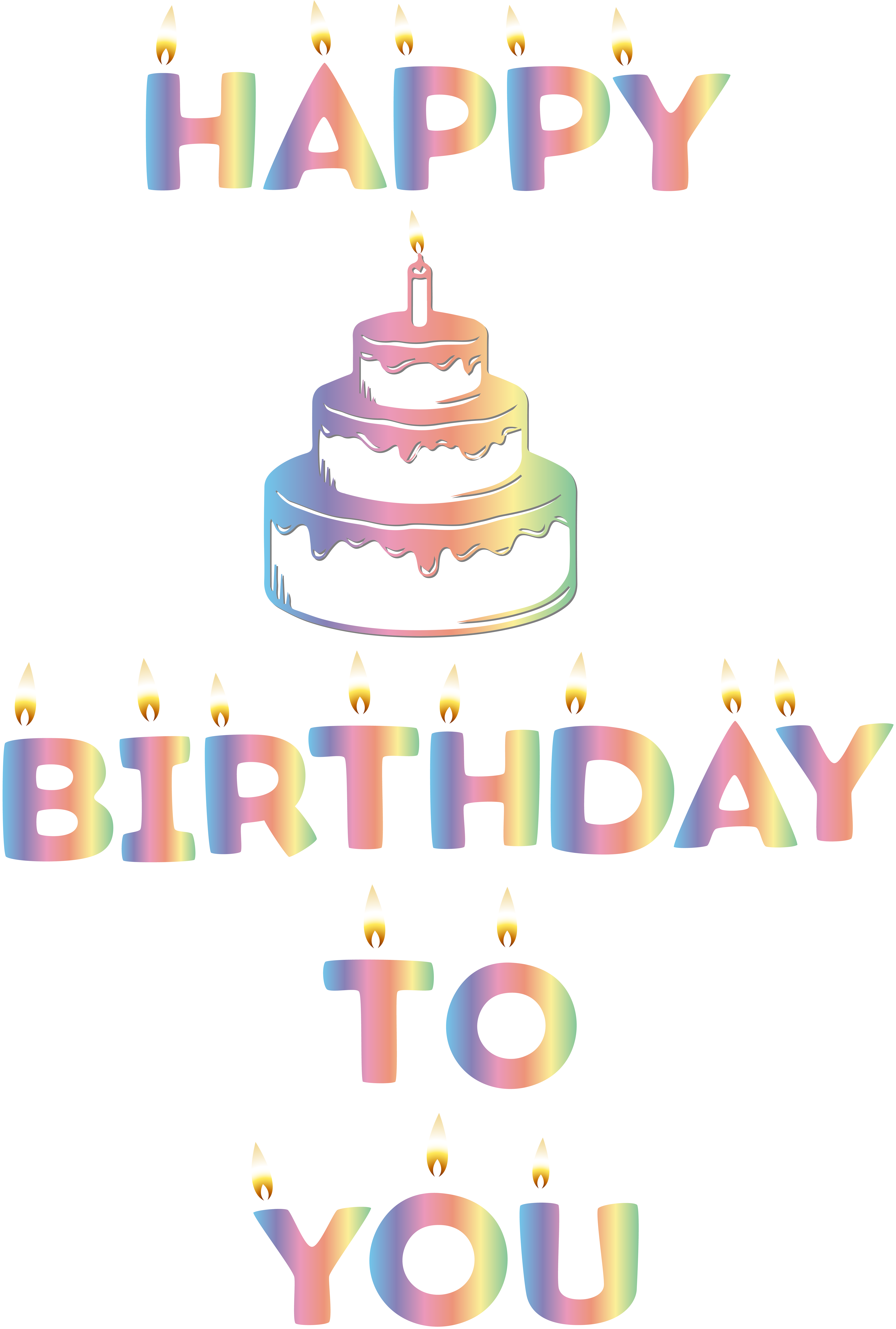 Happy Birthday Png Clip Art Image Transparent Png (5800x8000), Png Download