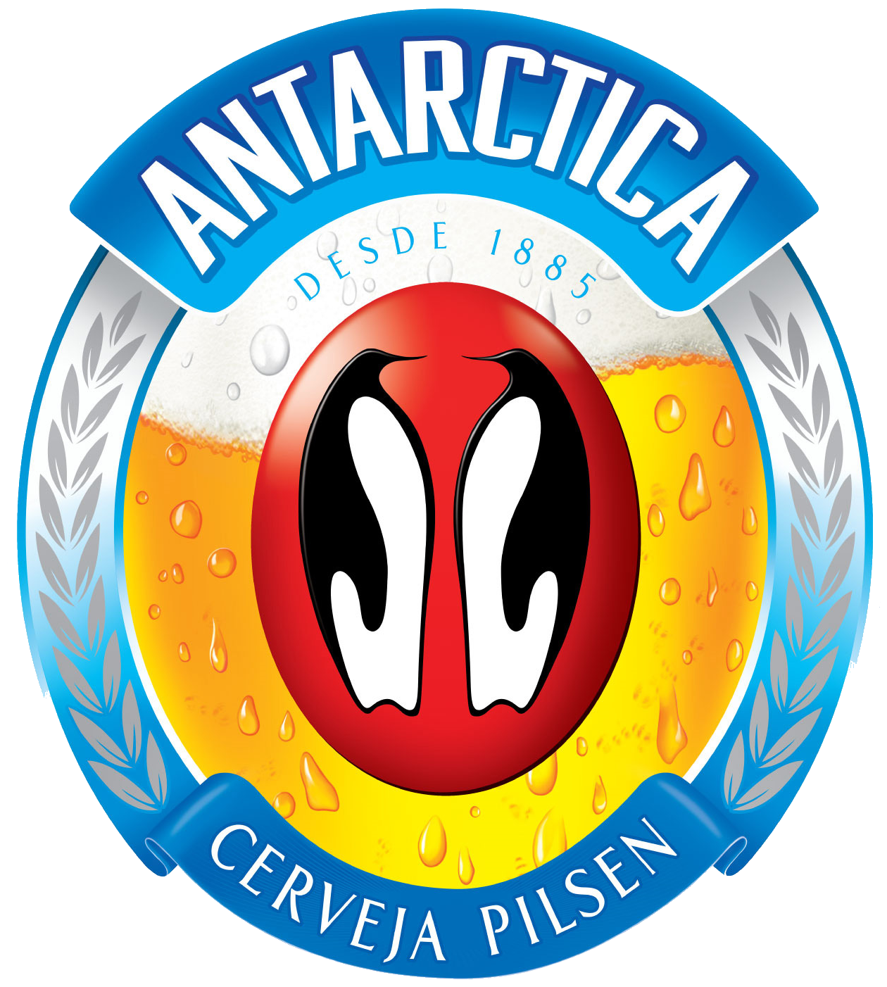 Tipo De Bebida - Antarctica Beer Clipart (1417x1516), Png Download