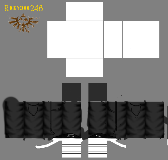 Roblox Pants Template 73221 - Black Pants Template Roblox Clipart (585x559), Png Download