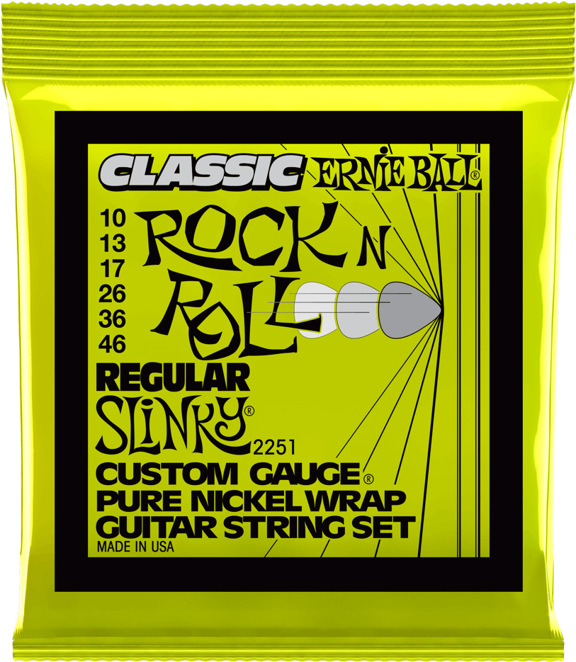 Slinky Classic Rock N Roll Pure Nickel Wrap Electric - Poster Clipart (1000x1000), Png Download