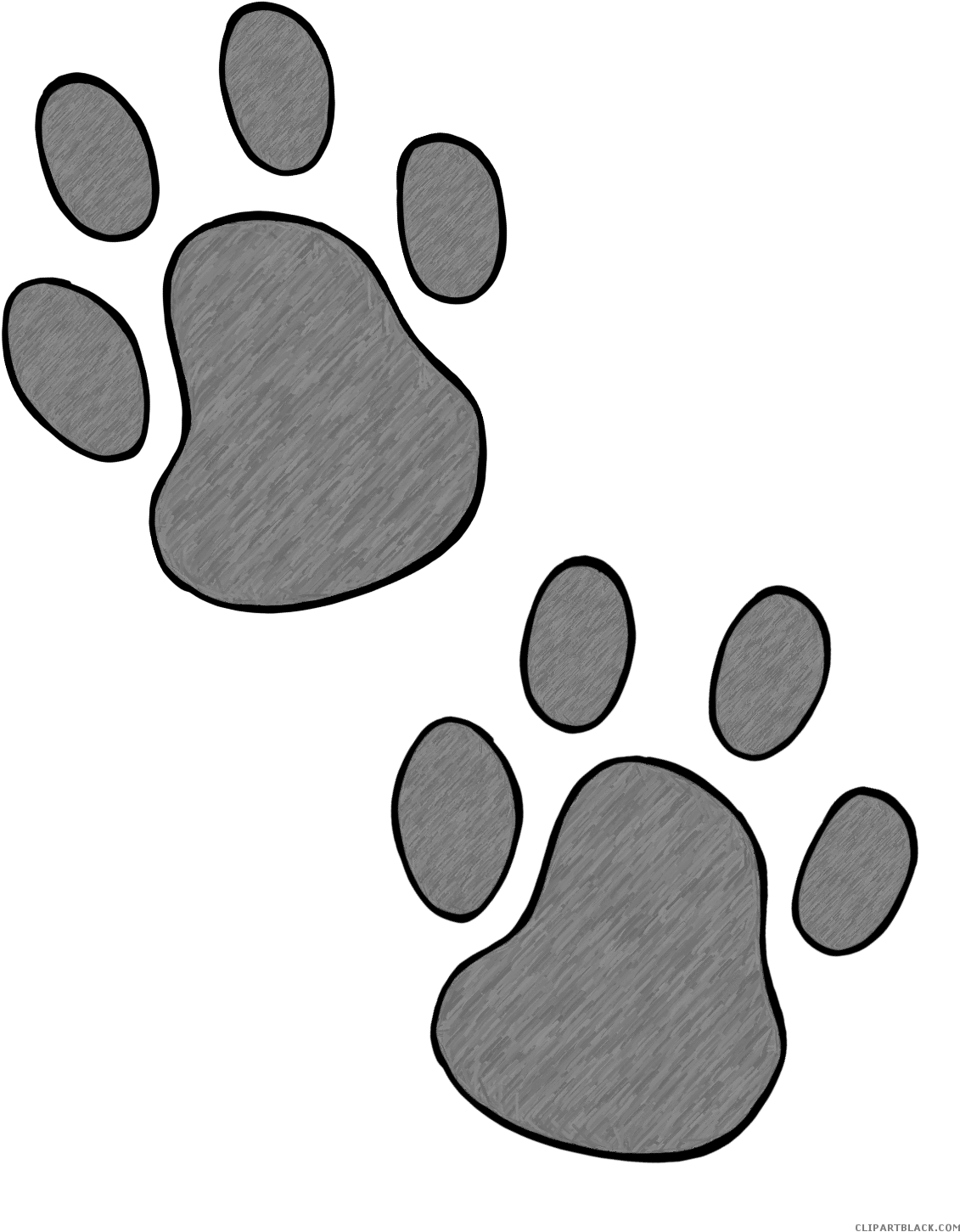 Paw Print - Dog Paw Doodle Png Clipart (1200x1600), Png Download
