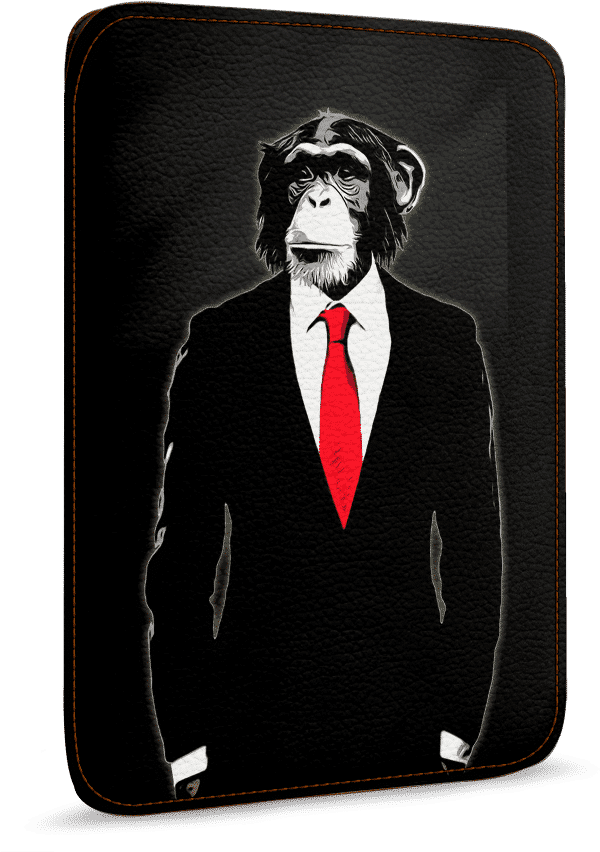 Dailyobjects Domesticated Monkey Real Leather Sleeve - Iphone Clipart (900x900), Png Download