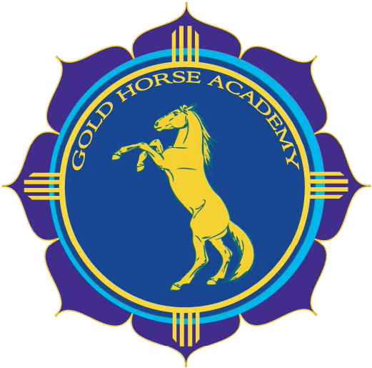 Gold Horse Logo - Emblem Clipart (567x563), Png Download