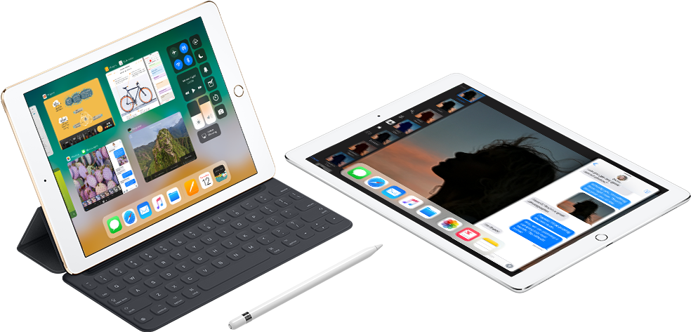Using Your Ipad Pro - Ipad Pro Using Clipart (1000x480), Png Download