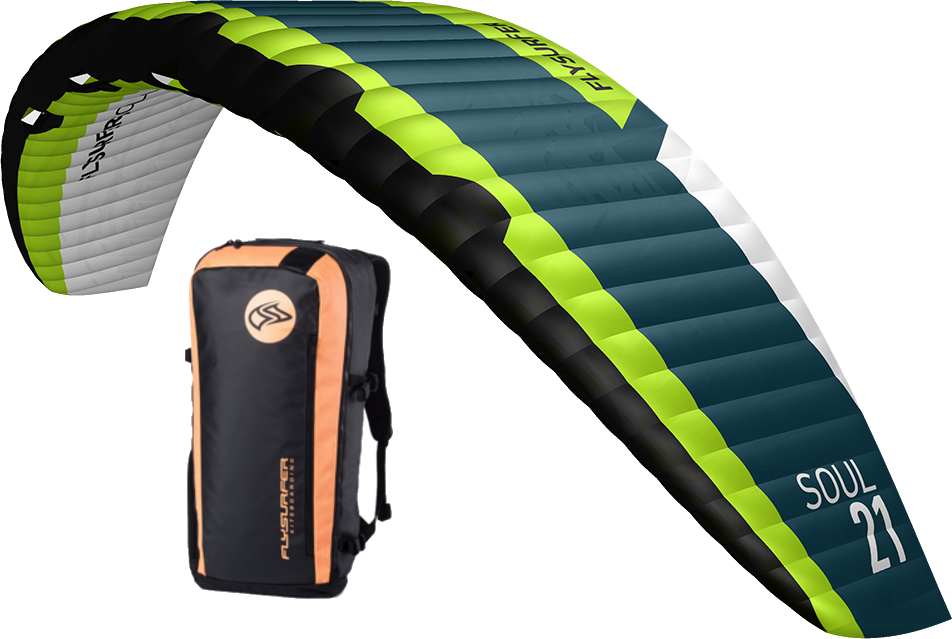 Kite Flysurfer Soul 21m - Kitesurfing Clipart (952x639), Png Download