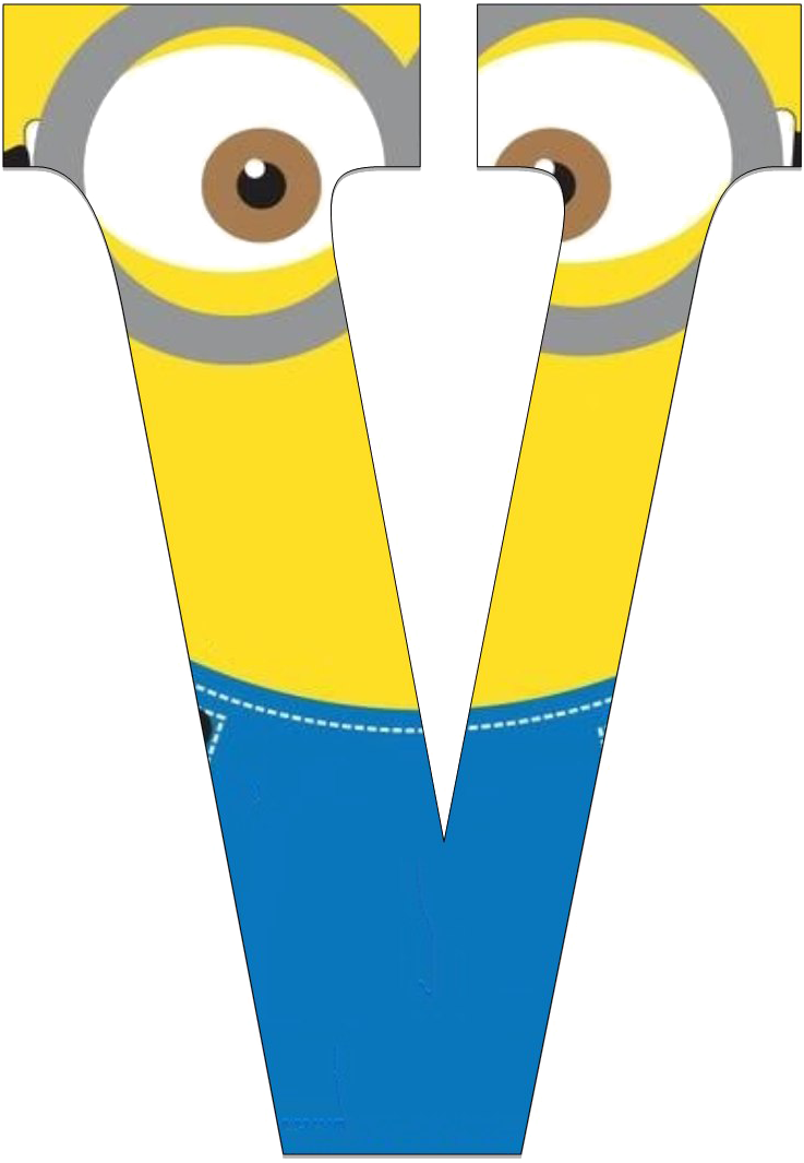 V Letter Transparent - Minions Alphabet Letters Y Clipart (793x1096), Png Download