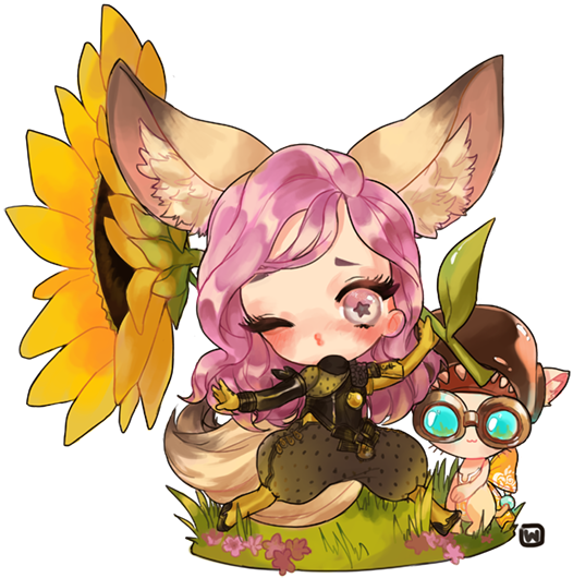 Blossoms Art Requests Maybe Shop Fan Creations Blade - Blade And Soul Summoner Art Clipart (600x600), Png Download