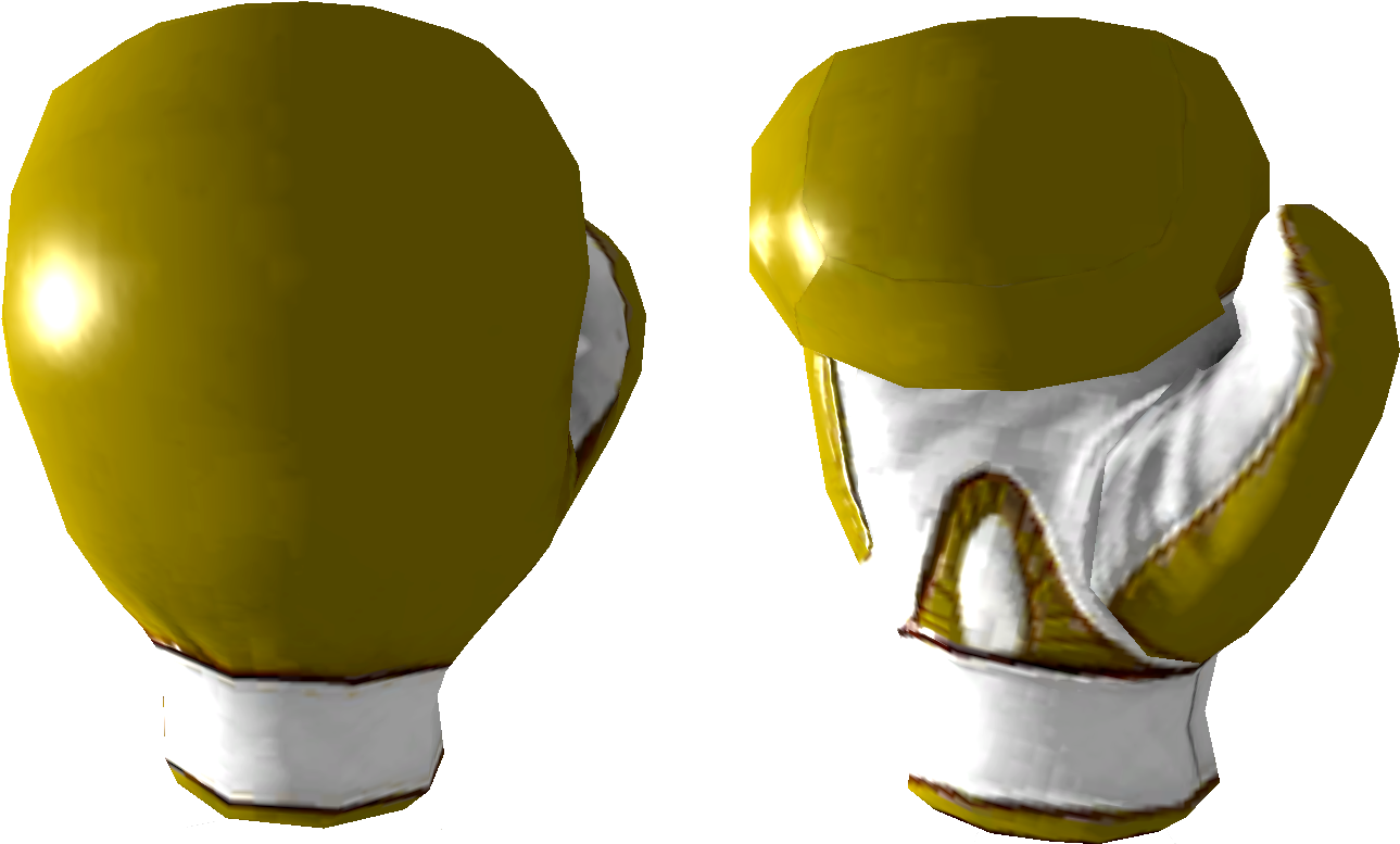 Katana Clipart Fallout New Vegas - Golden Boxing Gloves - Png Download (1375x808), Png Download