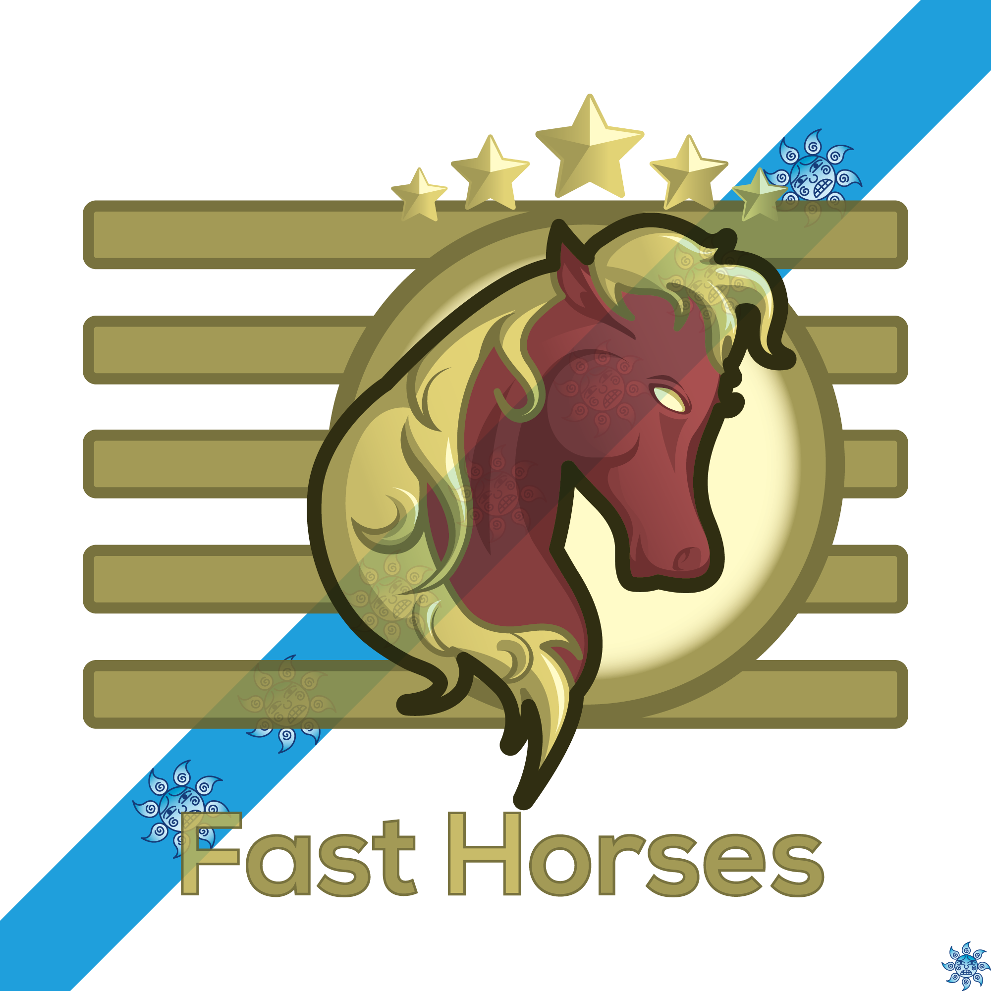 Fast Horses Logo - Cartoon Clipart (2000x2000), Png Download