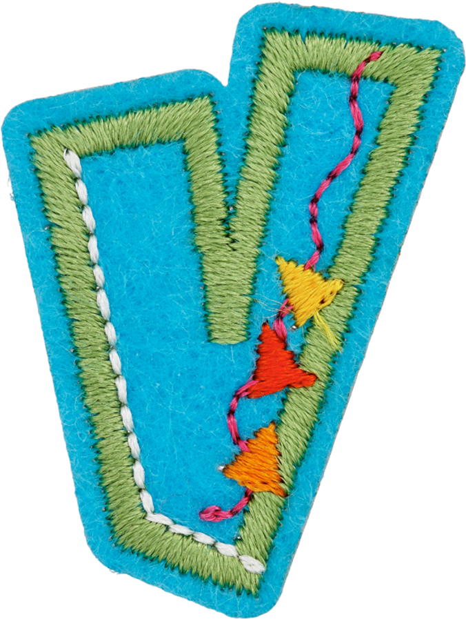 Motif Letter V Article - Emblem Clipart (954x954), Png Download