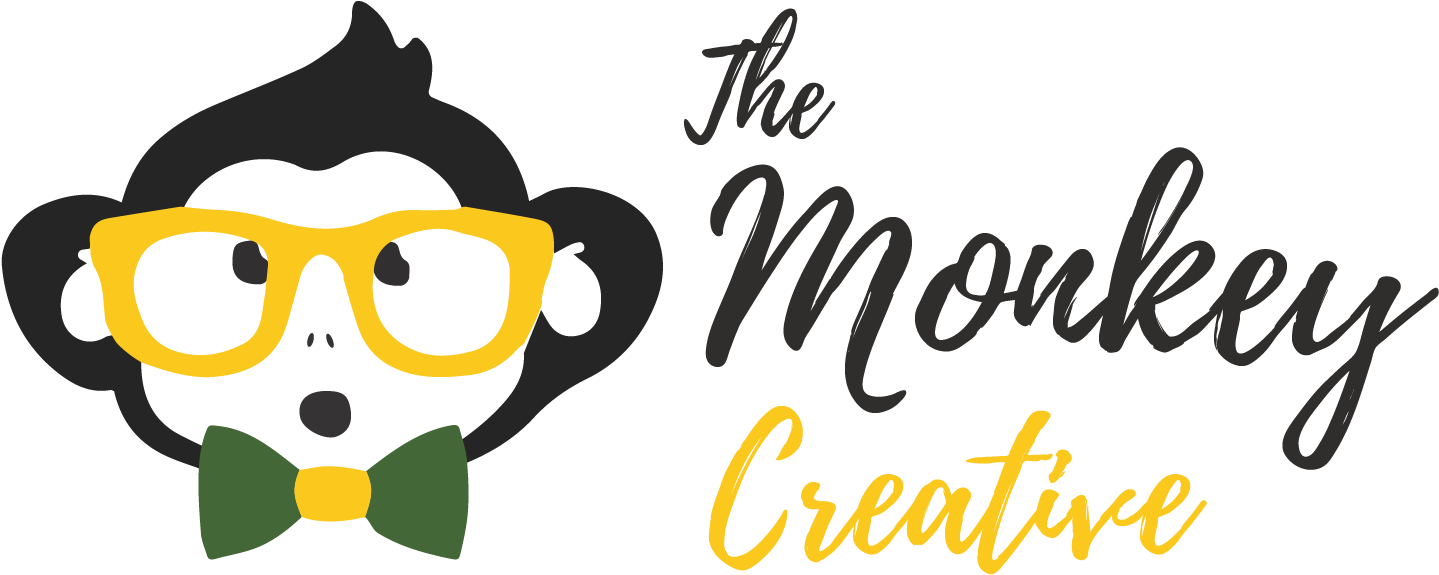 Monkey Creative - Cartoon Clipart (1876x642), Png Download