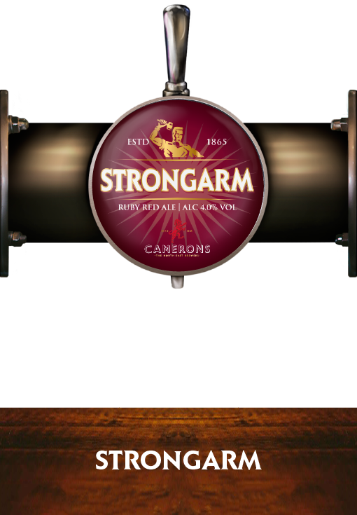 Strongarm - Pump Clip - Camerons Brewery - Poster - Png Download (510x735), Png Download
