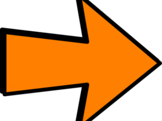 Arrow Clipart Orange - Orange And Black Arrow - Png Download (640x480), Png Download