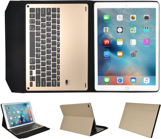 Apple Ipad Pro - Ipad Pro 12.9 Hülle Mit Tastatur Gold Clipart (600x600), Png Download