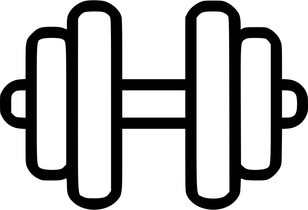 Svg Black And White Download Exercise Effort Gymnastics - Weight Icon Png Clipart (980x670), Png Download