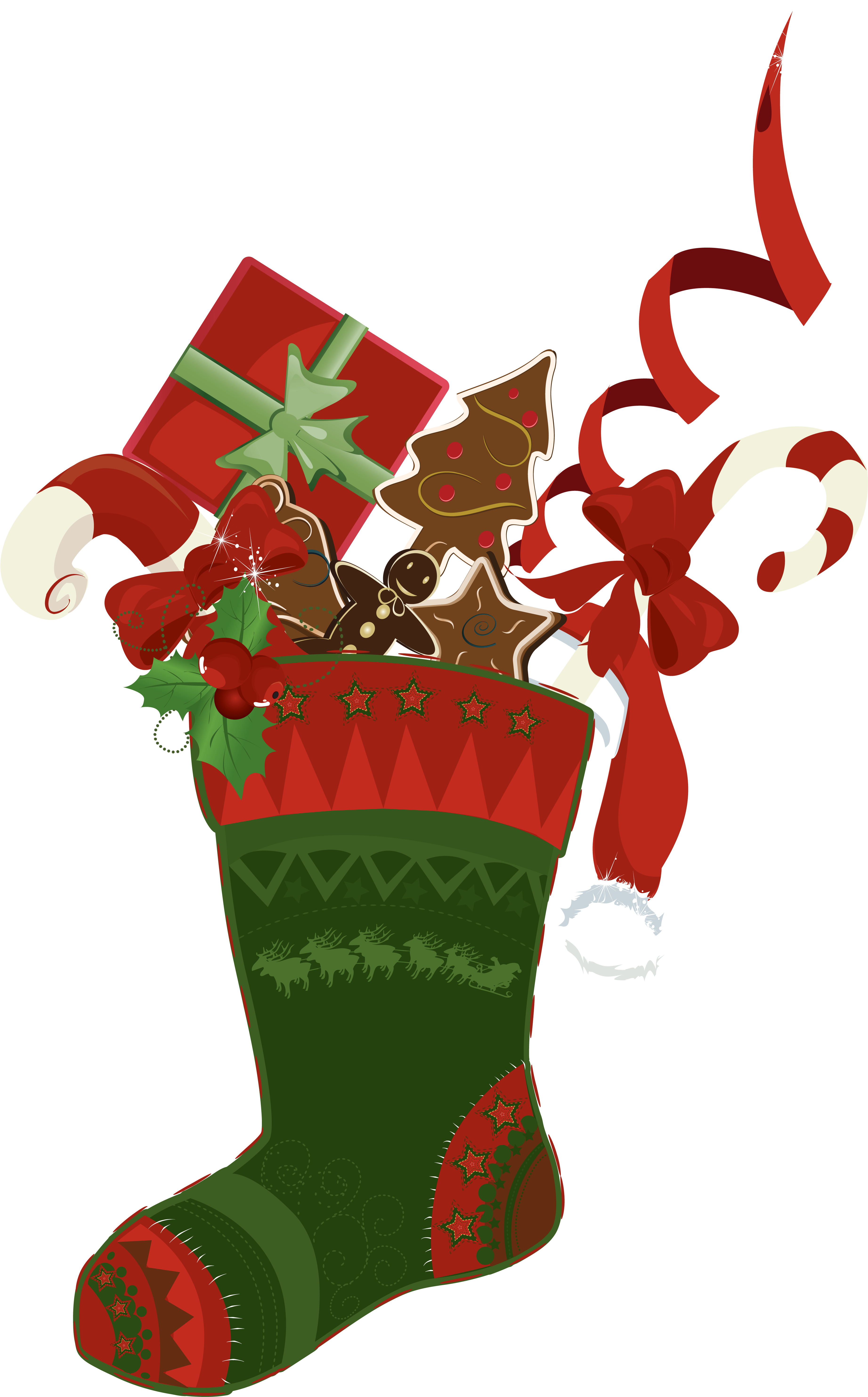 Stockings Decoration Christmas Drawing Free Hd Image - Новогодний Сапожок Пнг Clipart (3873x5930), Png Download
