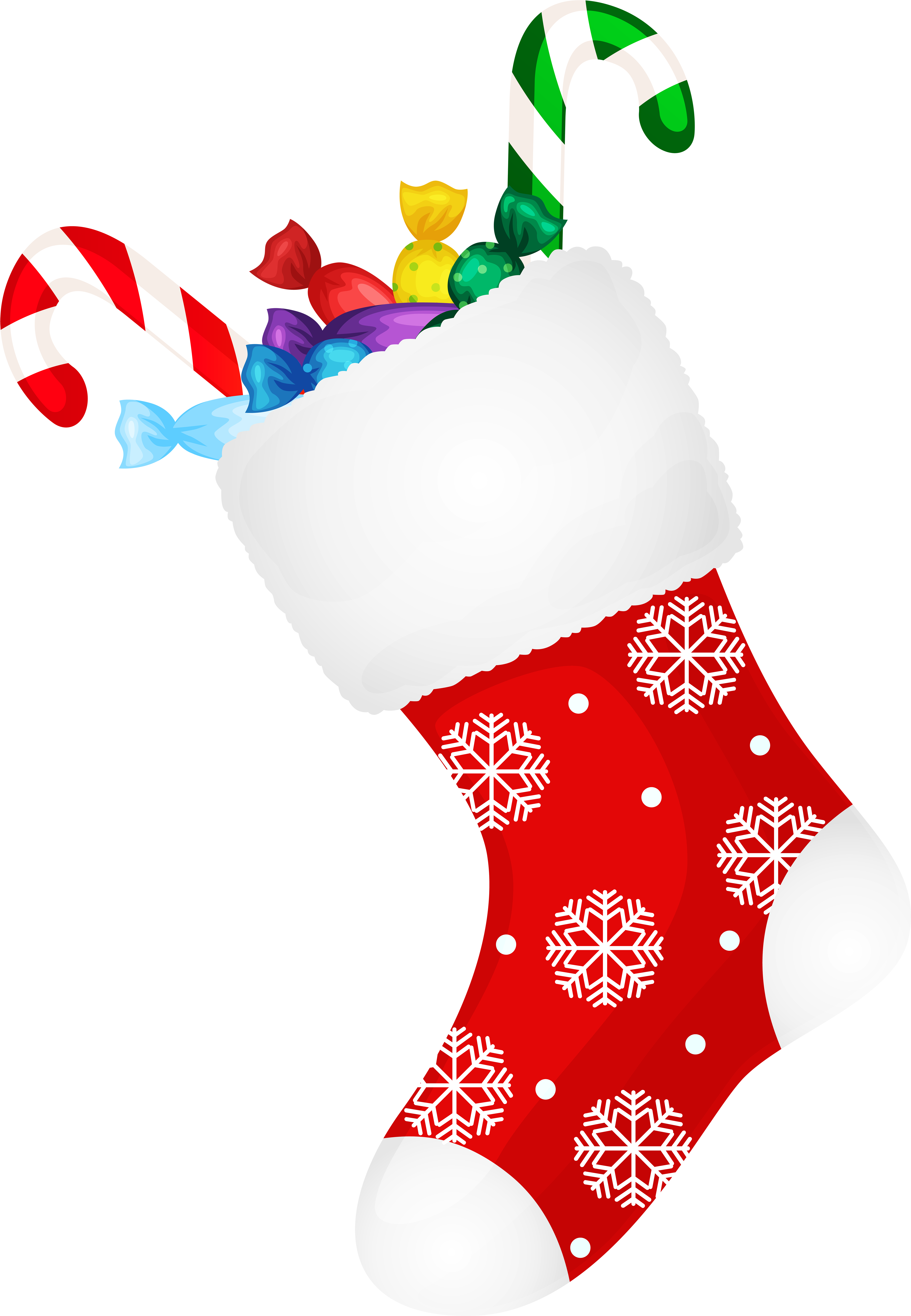 Christmas Stocking Candy Clipart - Png Download (5568x8000), Png Download