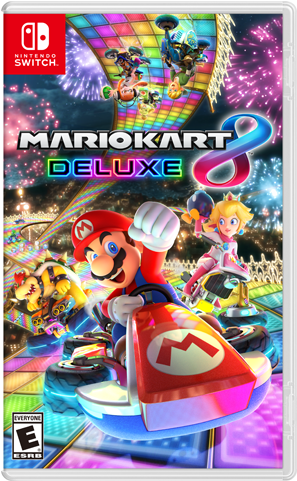 Mario Kart 8 Deluxe Box Art - Nintendo Switch Mario Kart Deluxe Clipart (640x480), Png Download